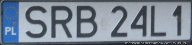 matrícula de coche de Polonia SRB