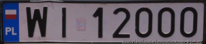 matrícula de coche de Polonia WI