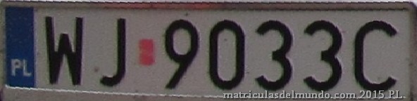 matrícula de coche de Polonia WJ