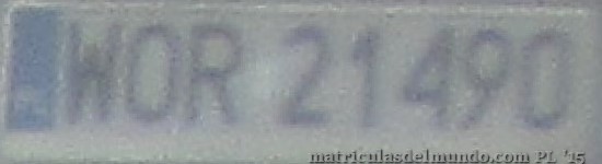 matrícula de coche de Polonia WOR