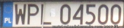 matrícula de coche de Polonia WPL