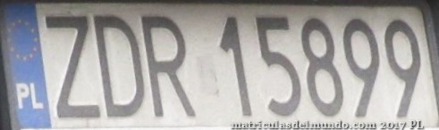 matrícula de coche de Polonia ZDR