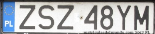matrícula de coche de Polonia ZSZ