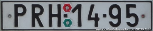 Matrícula de República Checa desde 1967