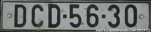 Matricula checa de Decin