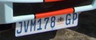 outhAfrican license plate