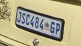 matrícula de coche de Sudáfrica Gauteng