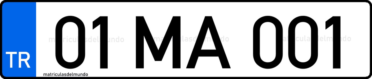 Matrícula de Turquía de residente extranjero