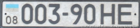 matricula Antigua matricula de coche de Ucrania de antigua