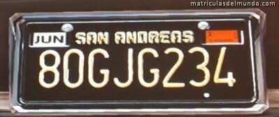 matrícula de coche de GTA V negra