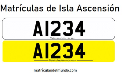 Matrícula de coche de Isla Ascensión