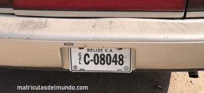 Matrícula de coche de Belice