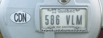 Matrícula de coche de Canad