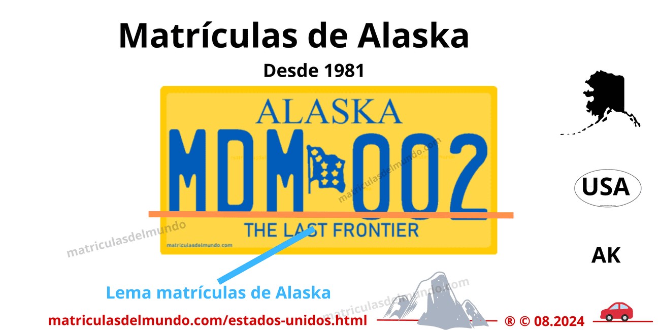 Matrícula de coche de Estados Unidos - Alaska