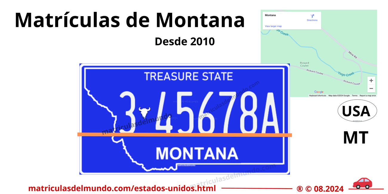 Matrícula de coche de Estados Unidos - Montana