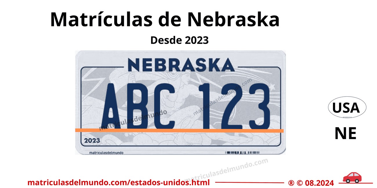 Matrícula de coche de Estados Unidos - Nebraska
