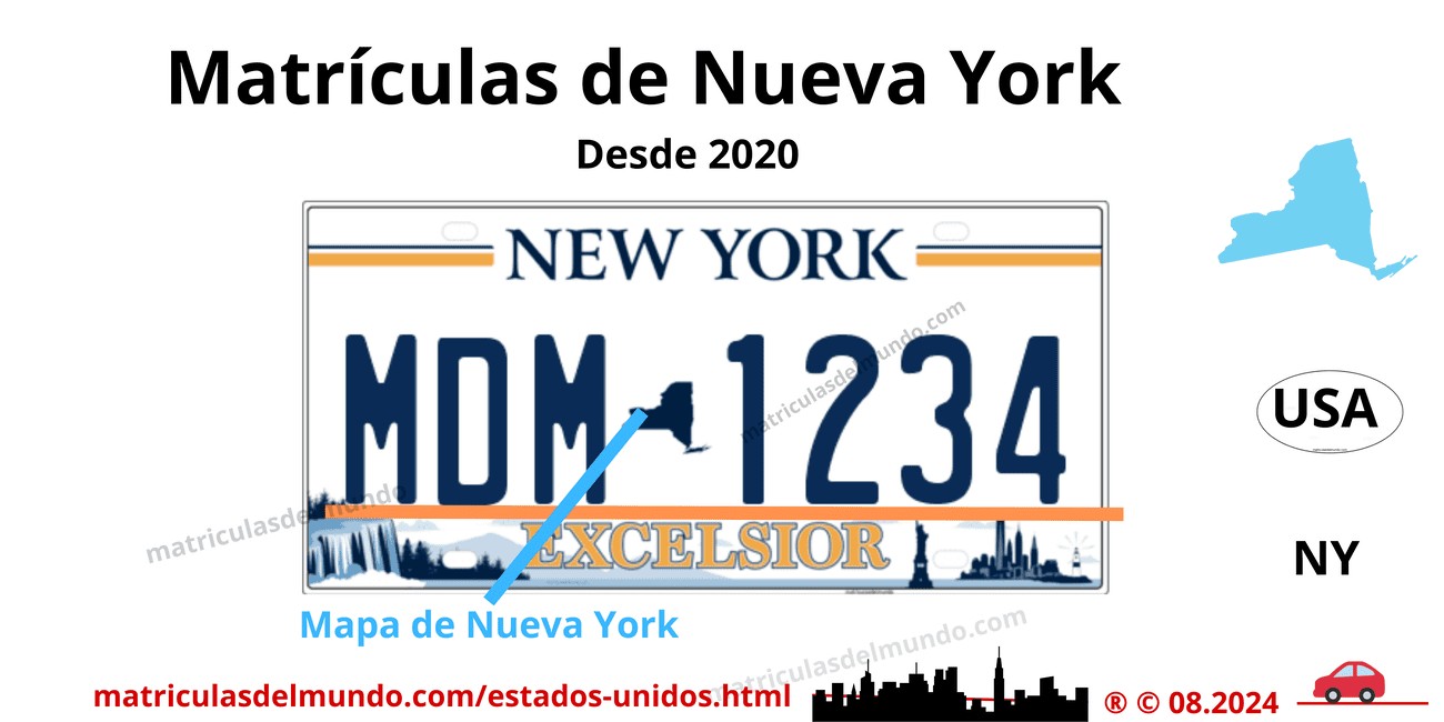 Matrícula de coche de Estados Unidos - Nueva York
