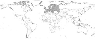 Matrícula de coche de  EUROPA actual con código EUR