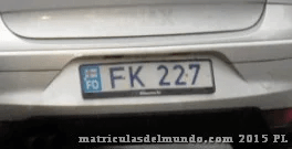 Matrícula de coche de Islas Feroe