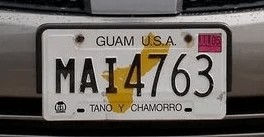 Matrícula de coche de Guam