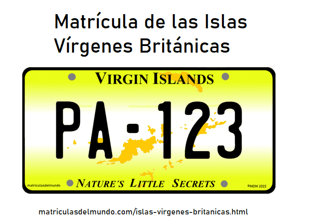 Matrícula de coche de Islas Vírgenes Británicas