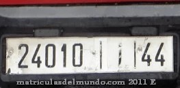 Matrícula de coche de Marruecos