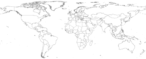 Matrícula de coche de  OTROS PAÍSES Y TERRITORIOS