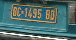 Matrícula de coche de República Democrática del Congo actual con código CGO