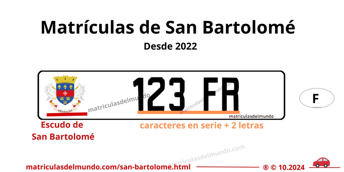 Matrícula de coche de San Bartolomé