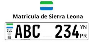 Matrícula de coche de Sierra Leona