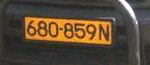 Matrícula de coche de Zimbabwe actual con código ZW